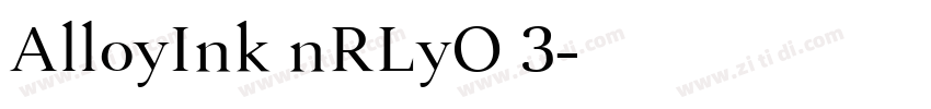 AlloyInk nRLyO 3字体转换